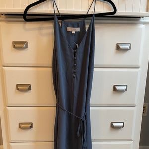 LOFT Grey Cinched Dress